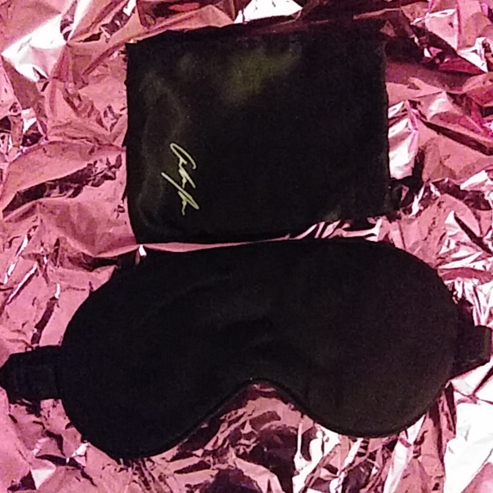 Amber rose satin sleep mask